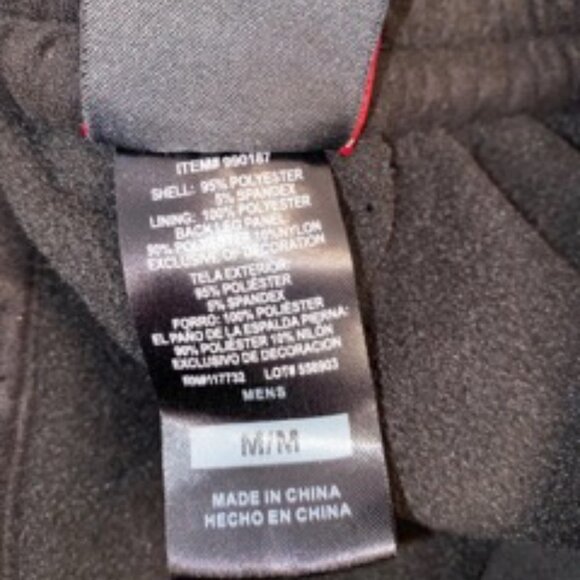 Gerry Men's Water Resistant Fleece Lined 4-Way Stretch Snow Pants, Black, Size M - Picture 8 of 14